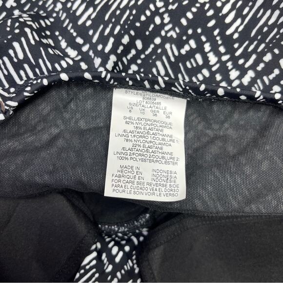 Swim Solutions Bow Front Swim dress black white - 8 - Picture 13 of 15